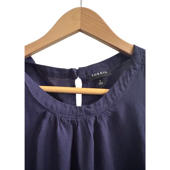 Torrid Womens Size 3 Sleeveless Tank in Midnight Blue - Picture 2 of 7